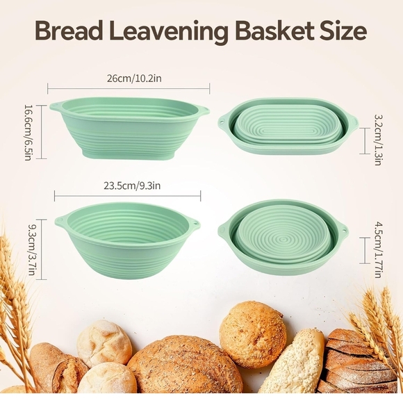 Mint Green Silicone Bread Baking Set - Picture 3 of 11